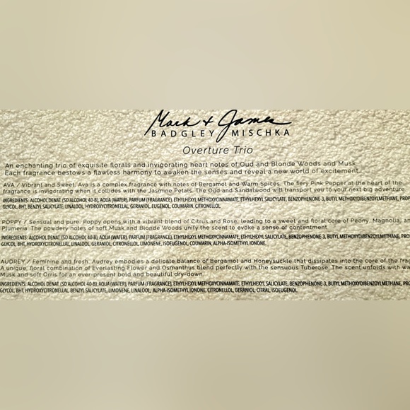 Badgley Mischka 3 Pc NIB Mark & James EDP Set - Picture 5 of 9